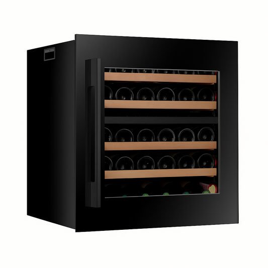Pevino Majestic 30 bottles - 2 zones - Black - Integrated
