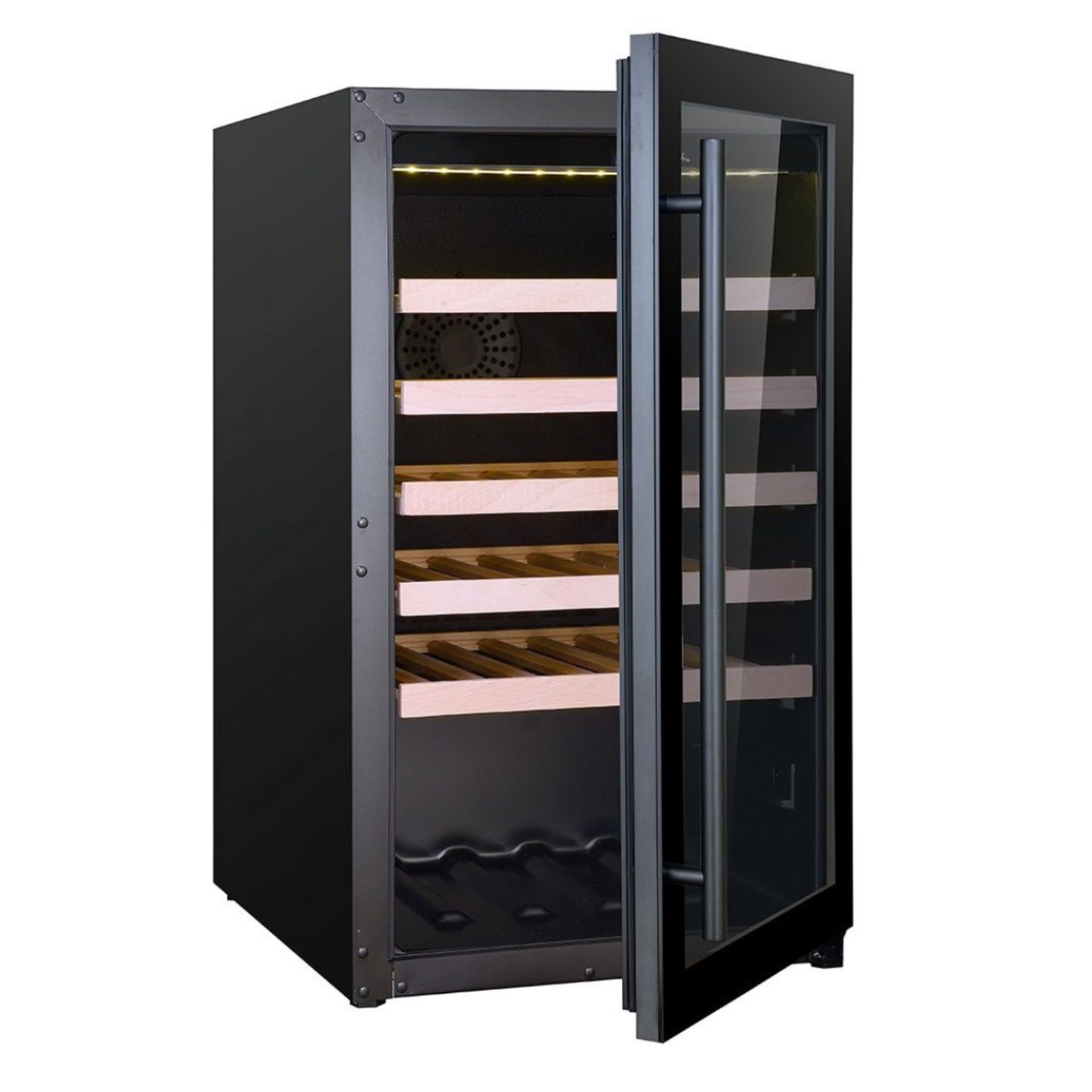 Combisteel Black Single Zone Wine Cooler - 40 Bottle Capacity