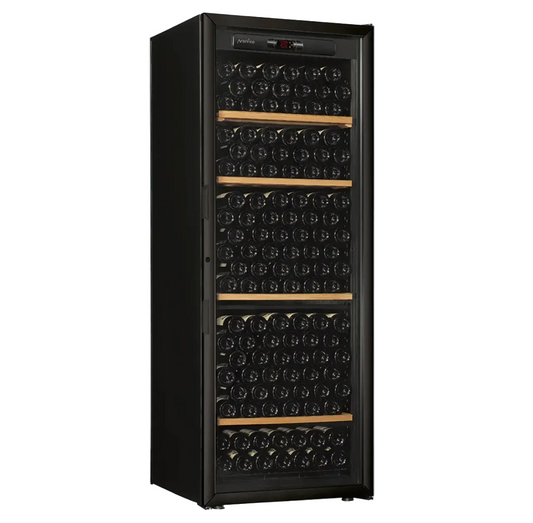 artevino by eurocave wine cabinet 230 bottle capacity black glass door