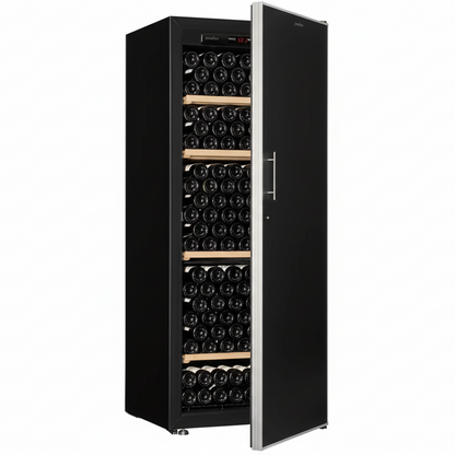 artevino oxygen 230 bottle capacity single zone solid black door