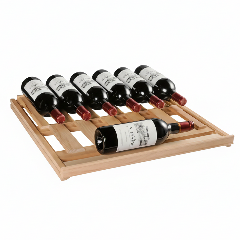 Artevino oxygen glass door black single zone 98 bottle capacity in stylish home wooden shelves