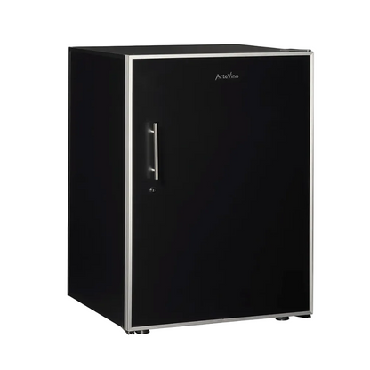 artevino oxygen multizone wine cooler black solid door 98 bottle capacity wine cabinet 