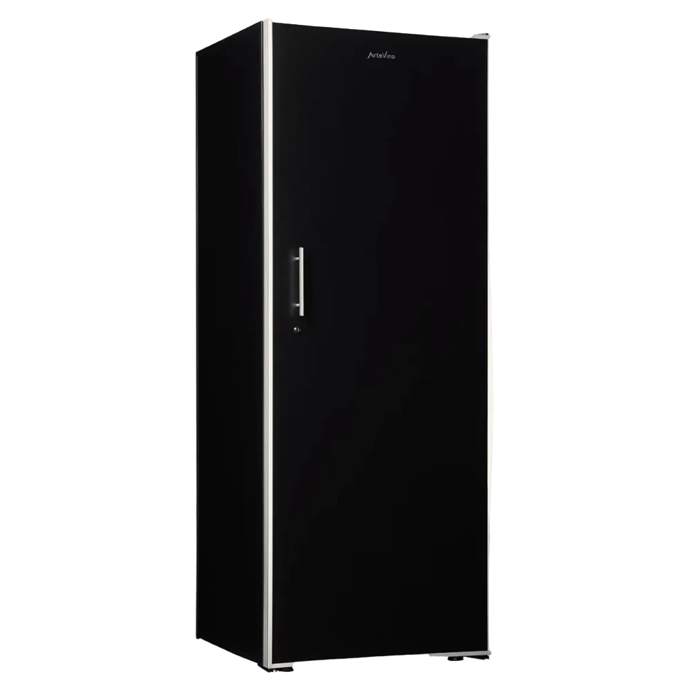 artevino oxygen wine cooler 230 bottle capacity single zone solid black door